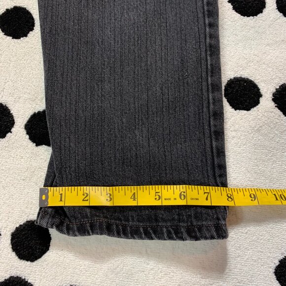 Vintage Y2K Levi's 505 Regular Fit Faded Washed Black Denim Straight Leg Jeans - Picture 10 of 13